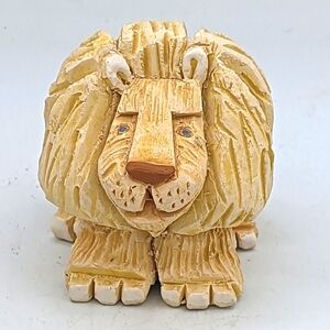 Vintage Pottery Artesania Rinconada Lion Clay Figurine Retired Uruguay